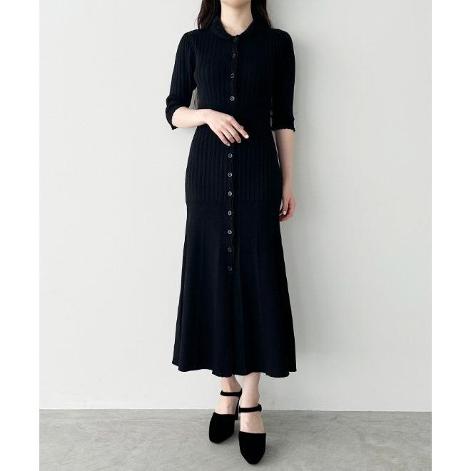 ココディール（COCO DEAL） モールカラーリブフレンチニットワンピース