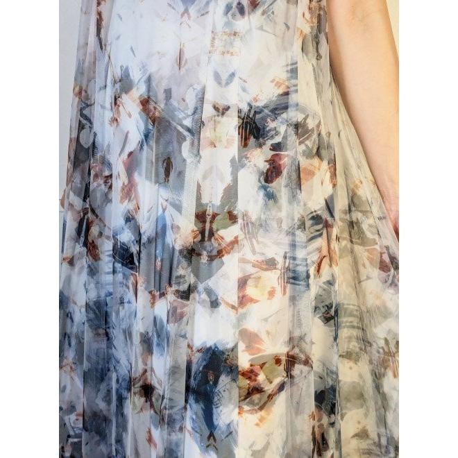 ココディール COCODEAL アートプリントチュールレイヤーワンピース 24