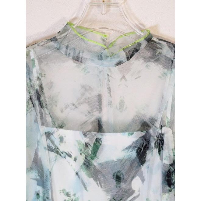 ココディール（COCO DEAL） アートプリントチュールレイヤーワンピース