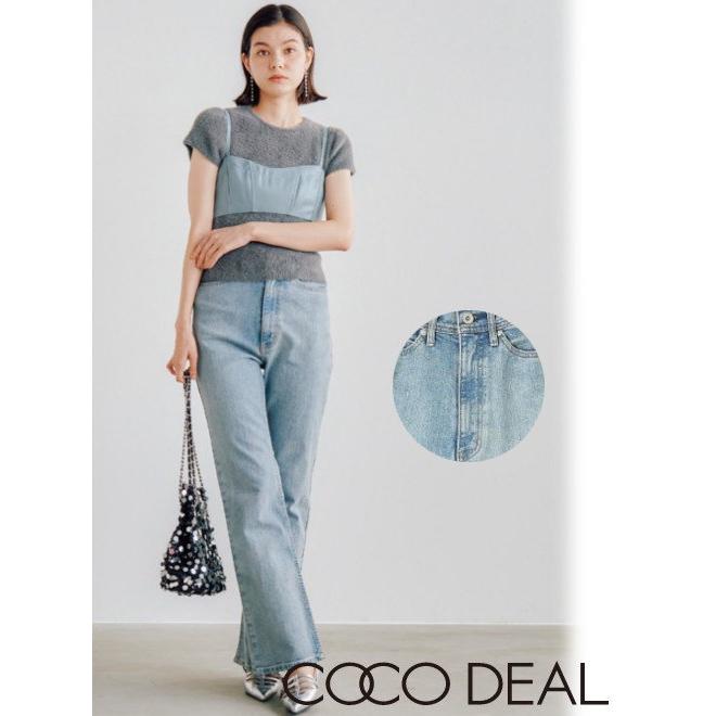 ココディール COCODEAL デニムフレアパンツ 24秋冬. 74616207 : Hearty