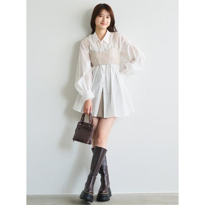 ココディール COCODEAL / シャーリングシャツブラウス 24秋冬