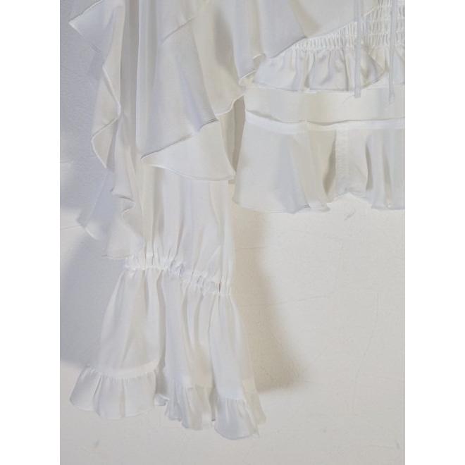 ココディール（COCO DEAL） シフォンフリルカーディガン×T/Cカップイン