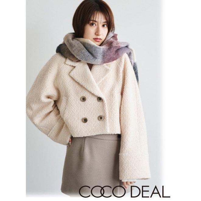 ココディール COCODEAL ボアウールショートコート 24秋冬