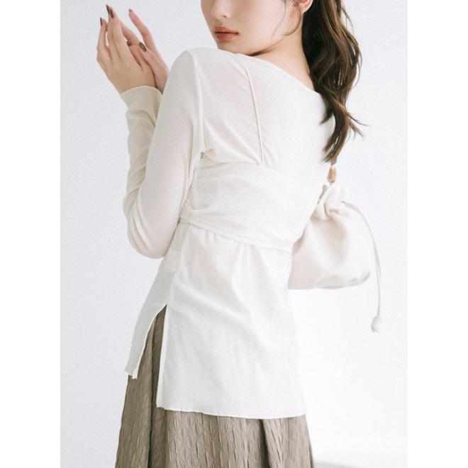 ココディール（COCO DEAL） シアーベロアブラトップレイヤーロンT 24