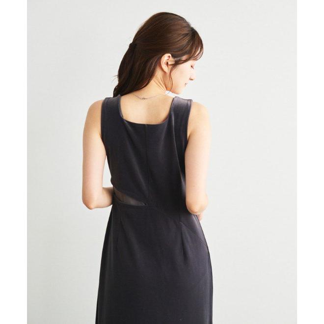 ココディール COCODEAL ベロアシアースリットチュールレイヤー  