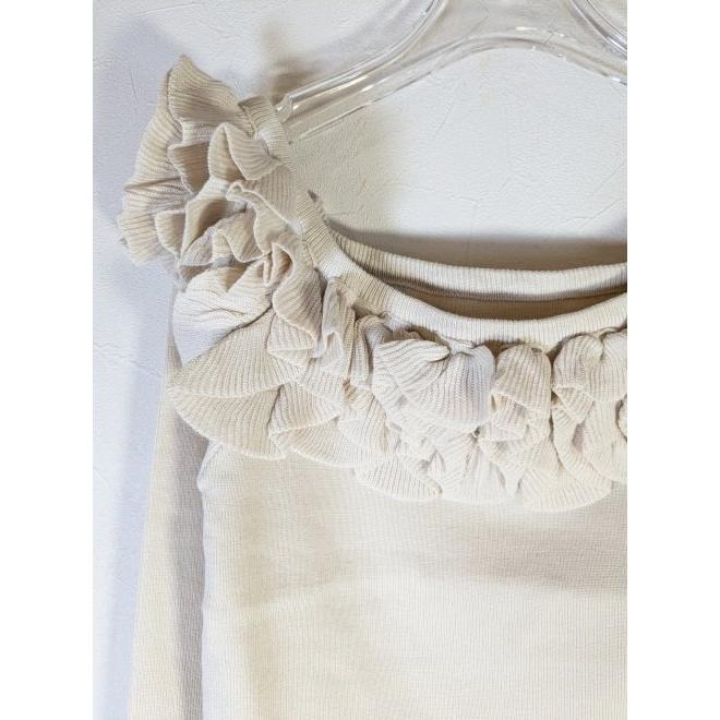 【t】orgue Choker frill knit オフショル フリル Choker frill knit【Black】