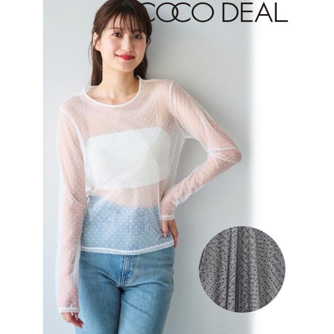 ココディール（COCO DEAL） (セール30%OFF) シアードットトップス 24