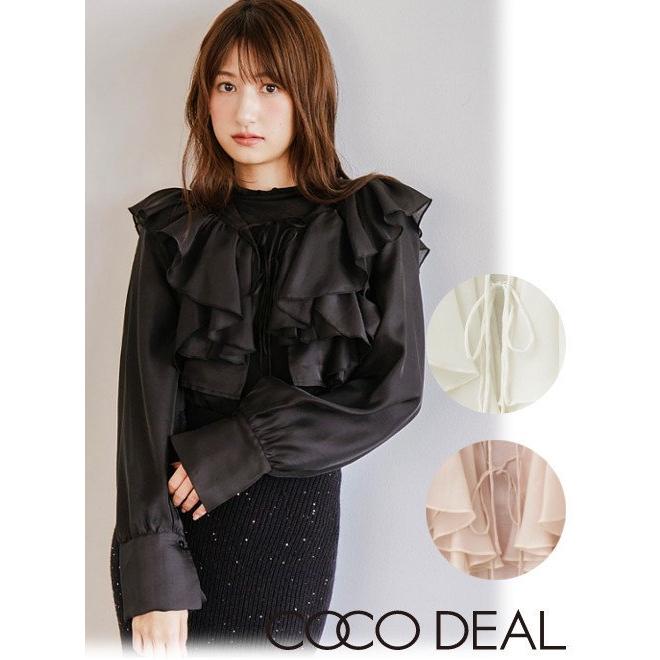 ココディール（COCO DEAL） (セール50%OFF) オーガンジーボレロ×シアー
