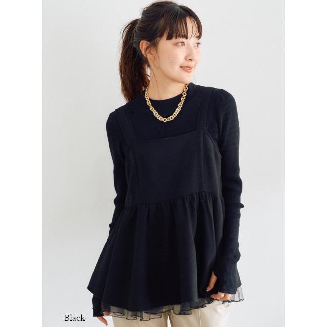 ココディール（COCO DEAL） (セール50%OFF) ネップツイードペプラム