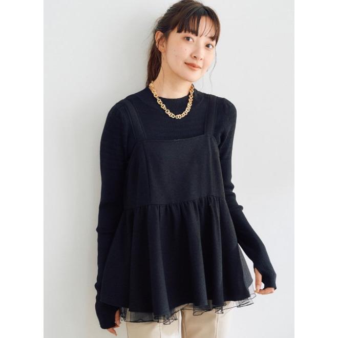 ココディール（COCO DEAL） (セール50%OFF) ネップツイードペプラム