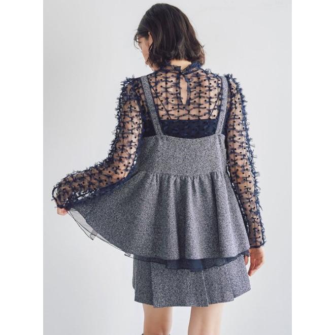 ココディール（COCO DEAL） (セール50%OFF) ネップツイードペプラム