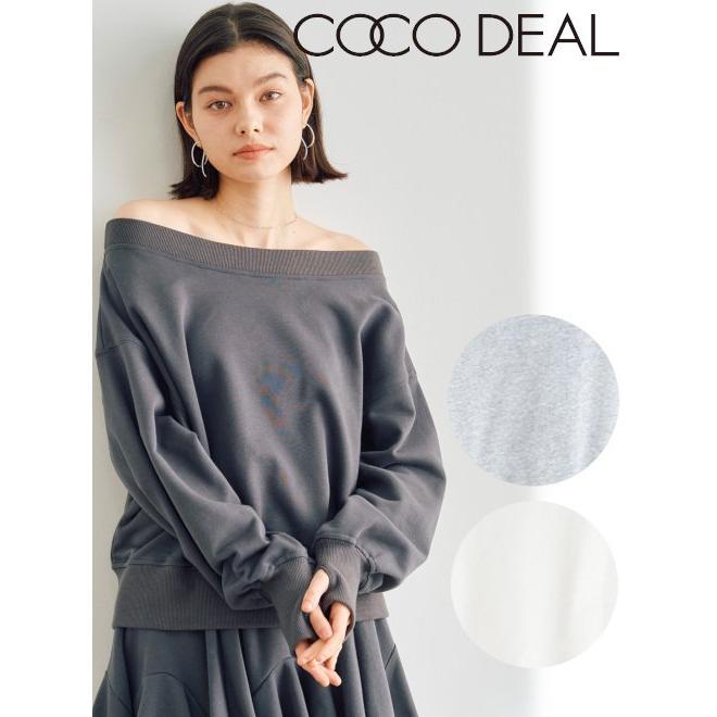 ココディール（COCO DEAL） (セール50%OFF) 裏毛オフショルオーバー