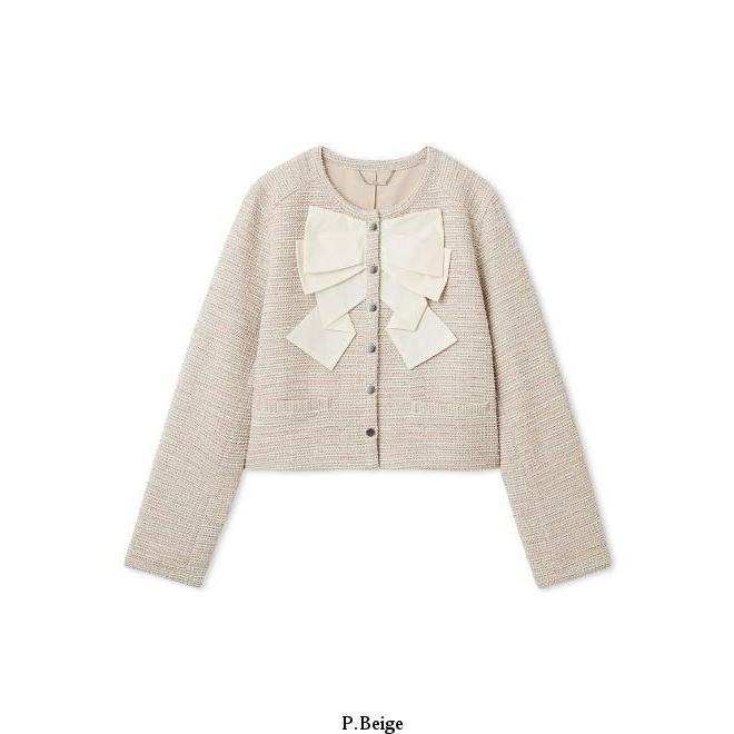 CELFORD セルフォード 【洗える】リボンデザインジャケット CELFORD（セルフォード） (10%OFF&300円OFF) リボンデザインジャケット