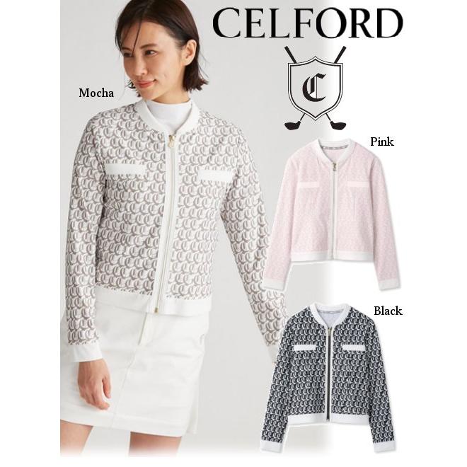CELFORD 半袖カーディガン CELFORD セルフォード CELFORD×P.J. REDOUTEコラボ モチーフ