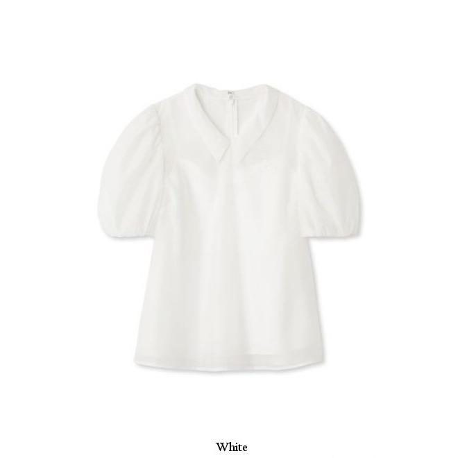 【極美品】CELFORD 定価1.4万　セルフォード ロゴ刺繍入りシアーブラウス 極美品】CELFORD 定価1.4万 セルフォード ロゴ刺繍入りシアー