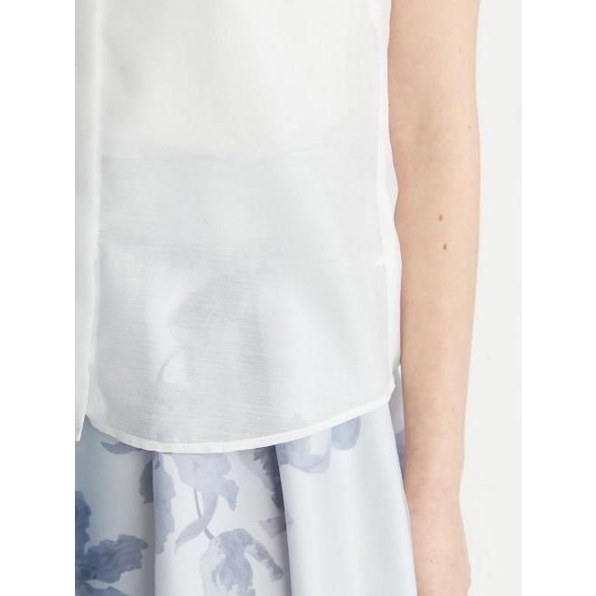 CELFORD♡襟付きキャップスリーブブラウス CELFORD（セルフォード）襟付きキャップスリーブブラウス ホワイト38