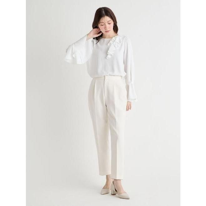 【タグ付き新品】CELFORD（セルフォード）アシメラッフルブラウス　ブルー アシメラッフルブラウス(ブラウス・シャツ)｜TOPS（トップス