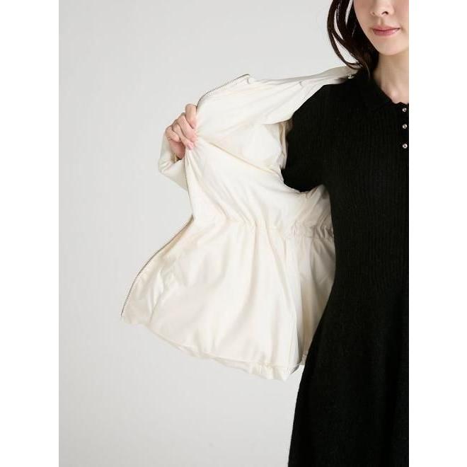 セルフォード　ファー襟付きキルティングショートコート　36 アイボリー CELFORD ファー襟付きキルティングショートコート アイボリー 36