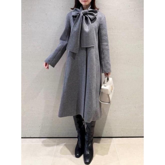 4way ファーストール付きノーカラーコート PROPORTION BODY DRESSING（プロポーションボディドレッシング）の