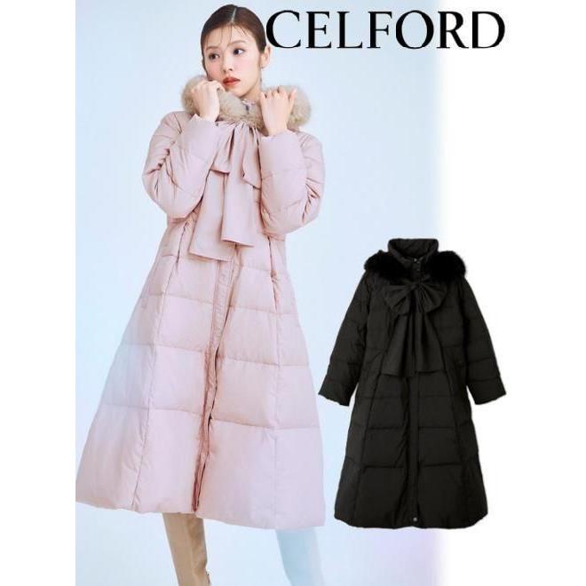 CELFORD セルフォード フードリボンロングダウンコート 25秋冬.予約