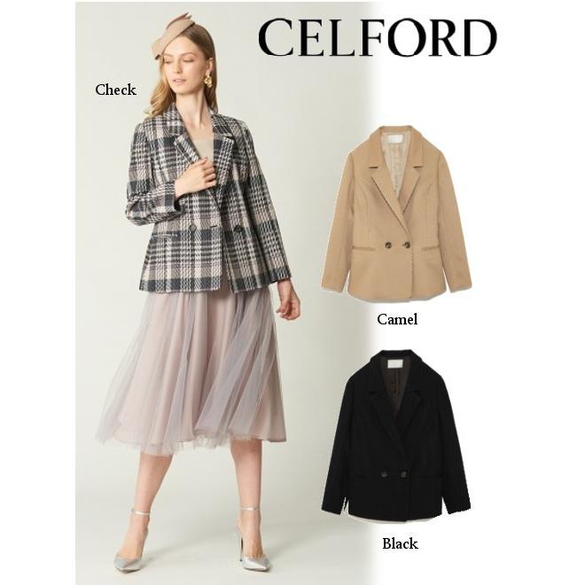 CELFORD セルフォード ケープジャケット チェック Select ファッション CELFORD セルフォード ケープジャケット チェック