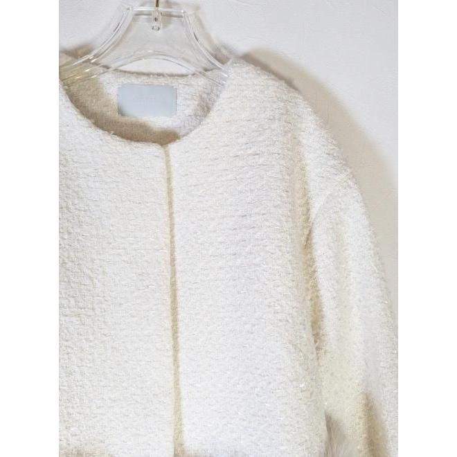 CELFORD（セルフォード）裾ファーブルゾン　オフホワイト38 CELFORD（セルフォード）の「裾ファーブルゾン（ブルゾン）」 - WEAR