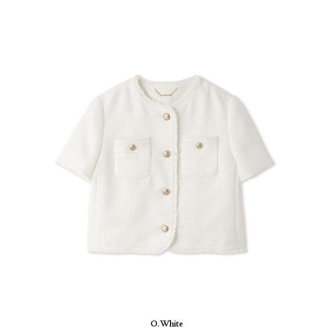 (期間限定10%OFF&300円OFF)  CELFORD  / セルフォード ハーフスリーブツイードジャケット  26春夏. CWFJ262043の画像
