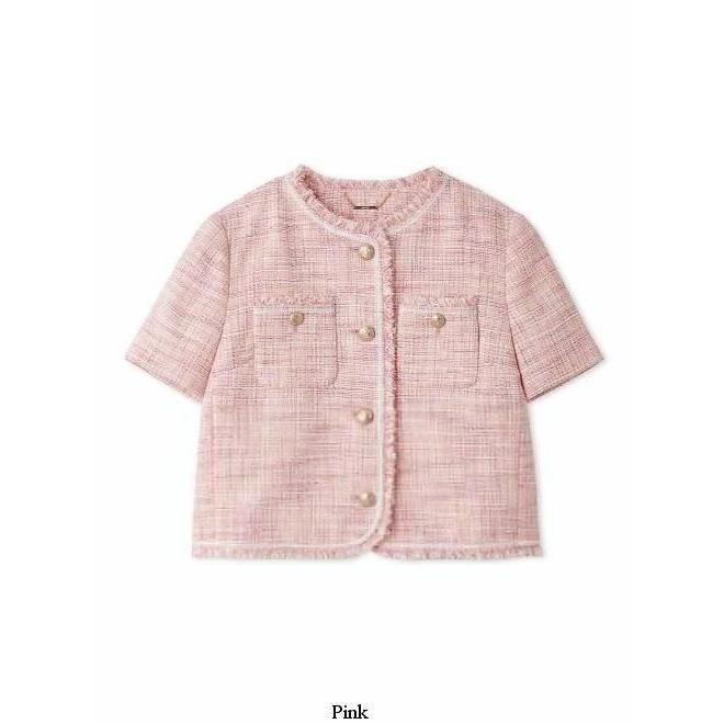 (期間限定10%OFF&300円OFF)  CELFORD  / セルフォード ハーフスリーブツイードジャケット  26春夏. CWFJ262043の画像