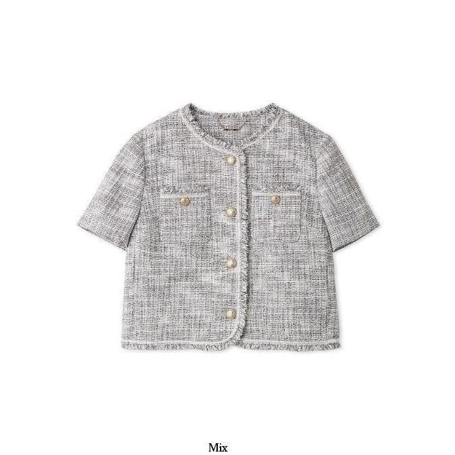 (期間限定10%OFF&300円OFF)  CELFORD  / セルフォード ハーフスリーブツイードジャケット  26春夏. CWFJ262043の画像