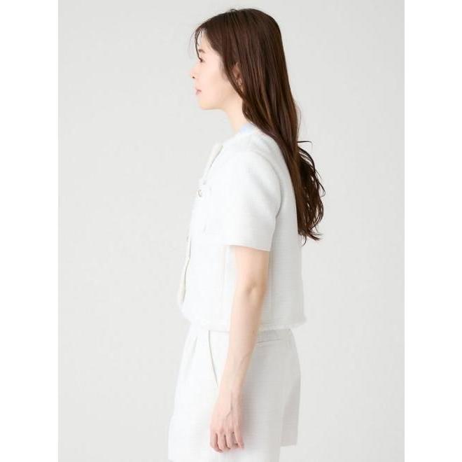(期間限定10%OFF&300円OFF)  CELFORD  / セルフォード ハーフスリーブツイードジャケット  26春夏. CWFJ262043の画像
