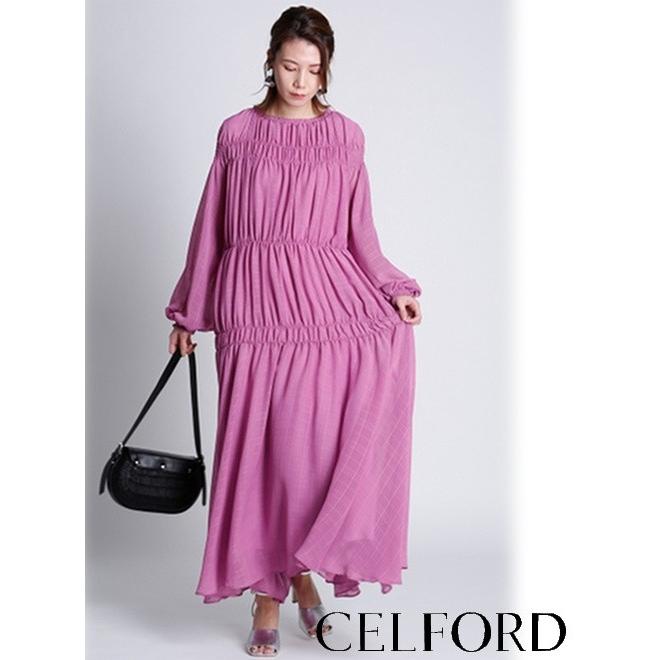 60 Off Celford セルフォード チェックサッカーワンピース 春夏 Cwfo1026 マキシワンピース Cwfo1026 Hearty Select Yahoo店 通販 Yahoo ショッピング