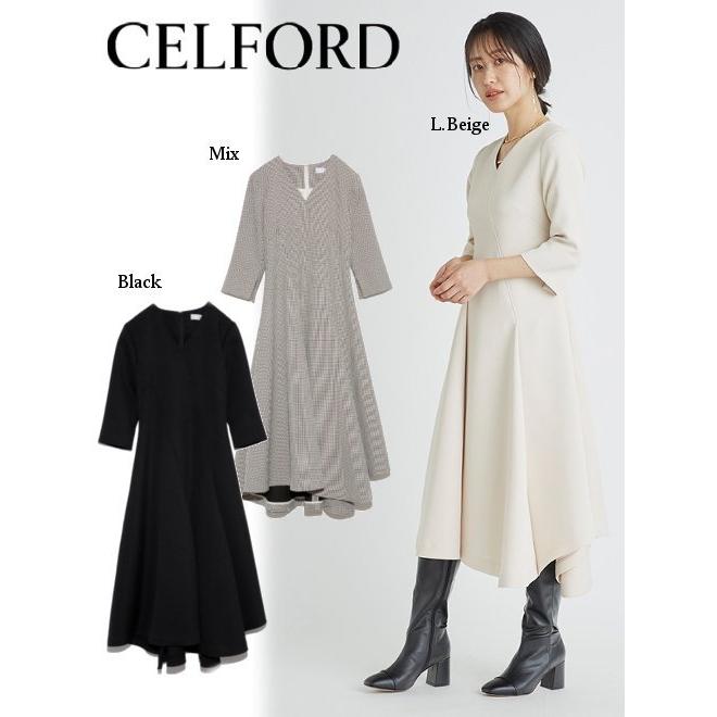 Celford セルフォード ツイストカシュクールワンピース 21秋冬 Cwfo フレアワンピース Cwfo Hearty Select Yahoo店 通販 Yahoo ショッピング
