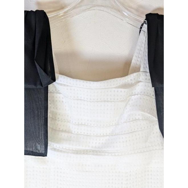 セルフォード　ショルダーリボンワンピース　ホワイト セルフォード CELFORD 【CELFORD×MIKA】ショルダーリボン