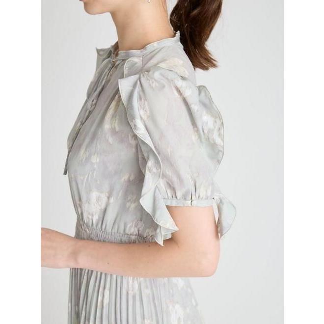 極美品✨️CELFORD フラワーレースプリントワンピース 花柄 ミント 36 S CELFORD（セルフォード） (10%OFF&300円OFF) ブラードフラワープリント