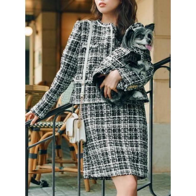 CELFORD（セルフォード） (10%OFF&300円OFF) ツイードミニワンピース