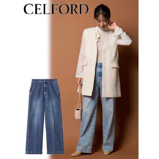 CELFORD（セルフォード） (セール20%OFF) ストレートデニムパンツ 24