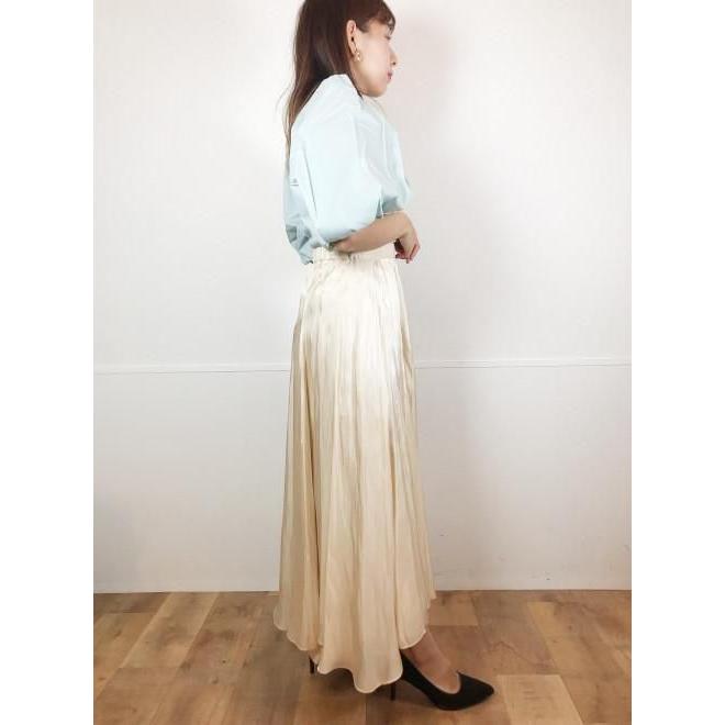 CELFORD（セルフォード） 光沢シアーフレアスカート 21春夏 CWFS211111