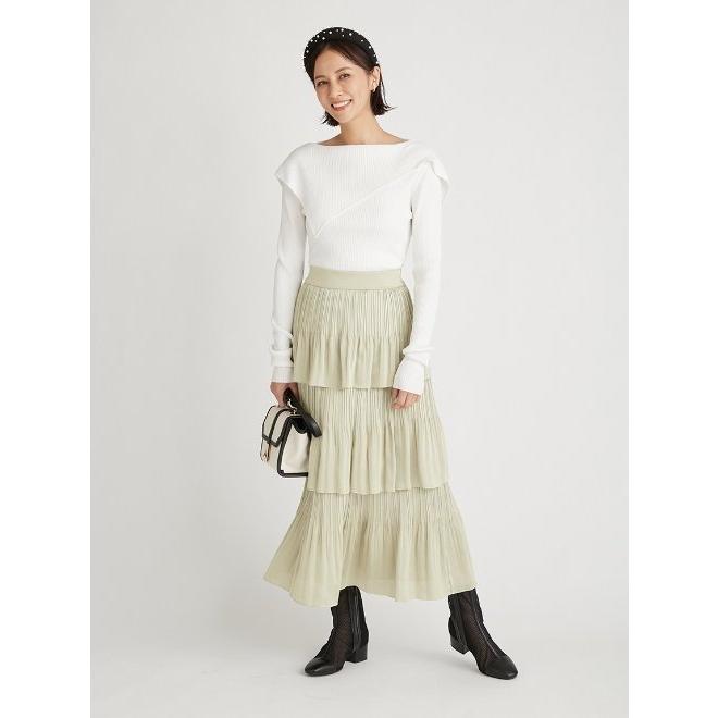 CELFORD ティアードデザインスカート CELFORD / セルフォード ティアードプリーツスカート 21秋冬