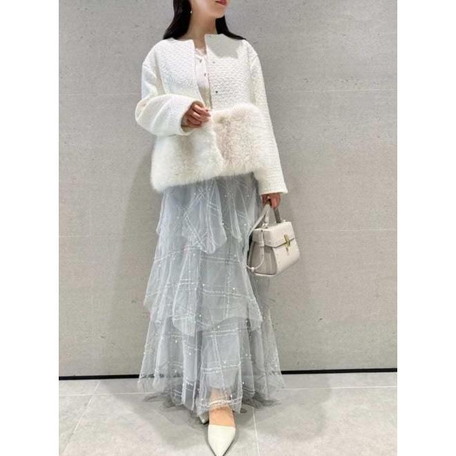 CELFORD（セルフォード） (10%OFF&300円OFF) HM パールスカート 25秋冬