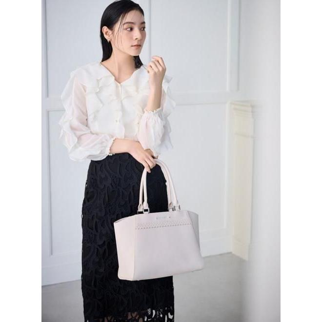セルフォード ショルダー付ワンハンドルフリルバッグ(ハンドバッグ)｜BAGS（バッグ