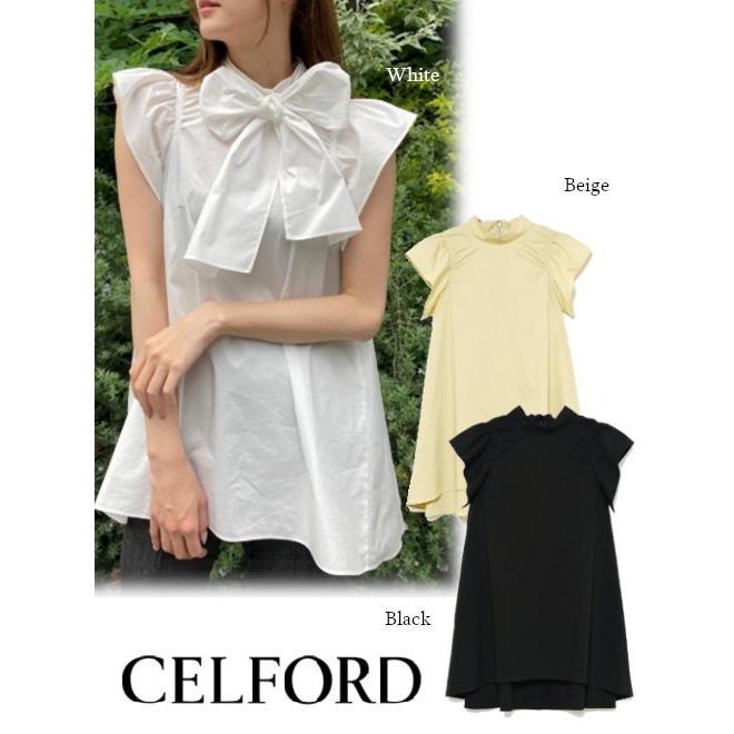 CELFORD / セルフォード バックリボンフレア袖トップス 21春夏 CELFORD / セルフォード バックリボンフレア袖トップス 21春夏