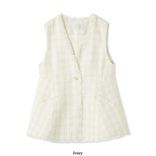 CELFORD（セルフォード） (10%OFF&PT5倍) フレアペプラムツイードジレ