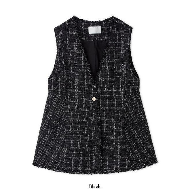 CELFORD（セルフォード） (10%OFF&PT5倍) フレアペプラムツイードジレ