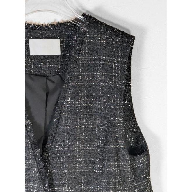 CELFORD（セルフォード） (10%OFF&PT5倍) フレアペプラムツイードジレ