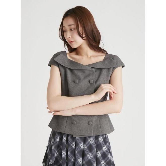 CELFORD（セルフォード） (10%OFF&300円OFF) ベルト付きペプラムジレ