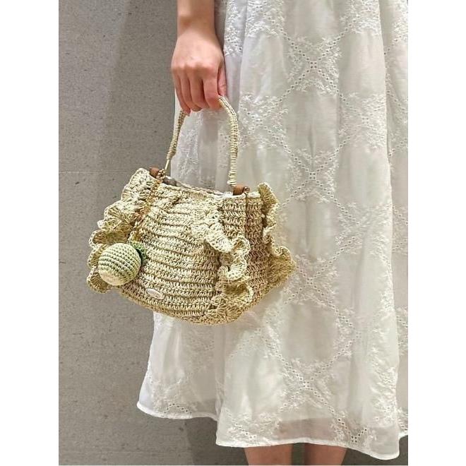 (期間限定10%OFF&300円OFF) CELFORD / セルフォード かぎ編みペーパーフリルバッグ 26春夏 CWGB262514