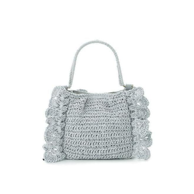 (期間限定10%OFF&300円OFF) CELFORD / セルフォード かぎ編みペーパーフリルバッグ 26春夏 CWGB262514