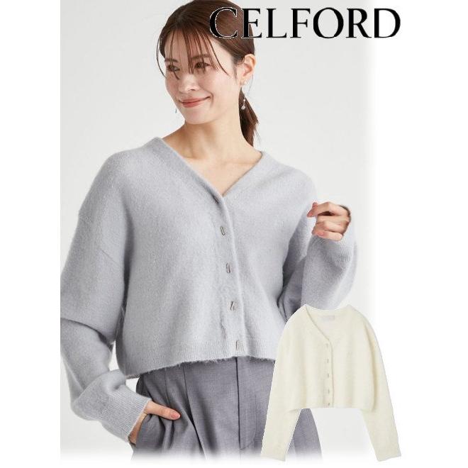 CELFORD（セルフォード） 刺繍Ｖネックニットカーディガン CELFORD セルフォード 刺繍Vネックニットカーディガン