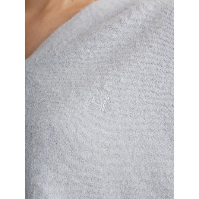 刺繍Ｖネックニットカーディガン　セルフォード　celford グレー CELFORD（セルフォード） (セール20%OFF) 刺繍入りクロップド
