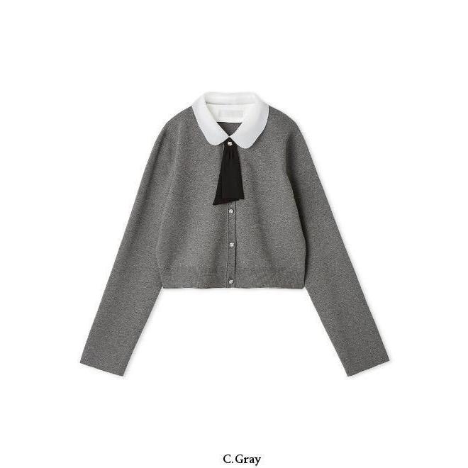 CELFORD デタッチャブル総針カーディガン　グレー　36 セルフォード CELFORD デタッチャブル総針カーディガン （CGRY